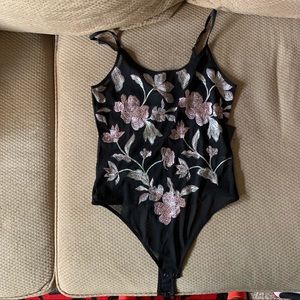 Sheer Floral Bodysuit